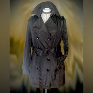 Calvin Klein belted trench-coat sz med